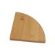 thumbnail image 1 of Solid Wood Fan-Shaped Wall Mounted Corner Shelf with Mounting Kit for Kitchen, Living Room, Bathroom, 1 Pack 25 x 25 cm, 1 of 1