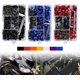 thumbnail image 1 of Kit de PERNOS de carenado Arco Iris Latino 177 piezas M5 M6 tornillos para parabrisas de MOTOCICLETA, 1 of 3