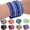 Blue, variant on Women's Multilayer Rivet Rhinestone Velvet Cuff Bangle Wristband Bracelet Gift