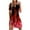 Red#boho dresses for women 2024, variant on Travel Dresses for Women Wrinkle Free, Mini Summer Clothes 2023 Dresses Casual Fire Printed Tank Sleeveless Dress Hollow Out O-Neck Loose Beach Short