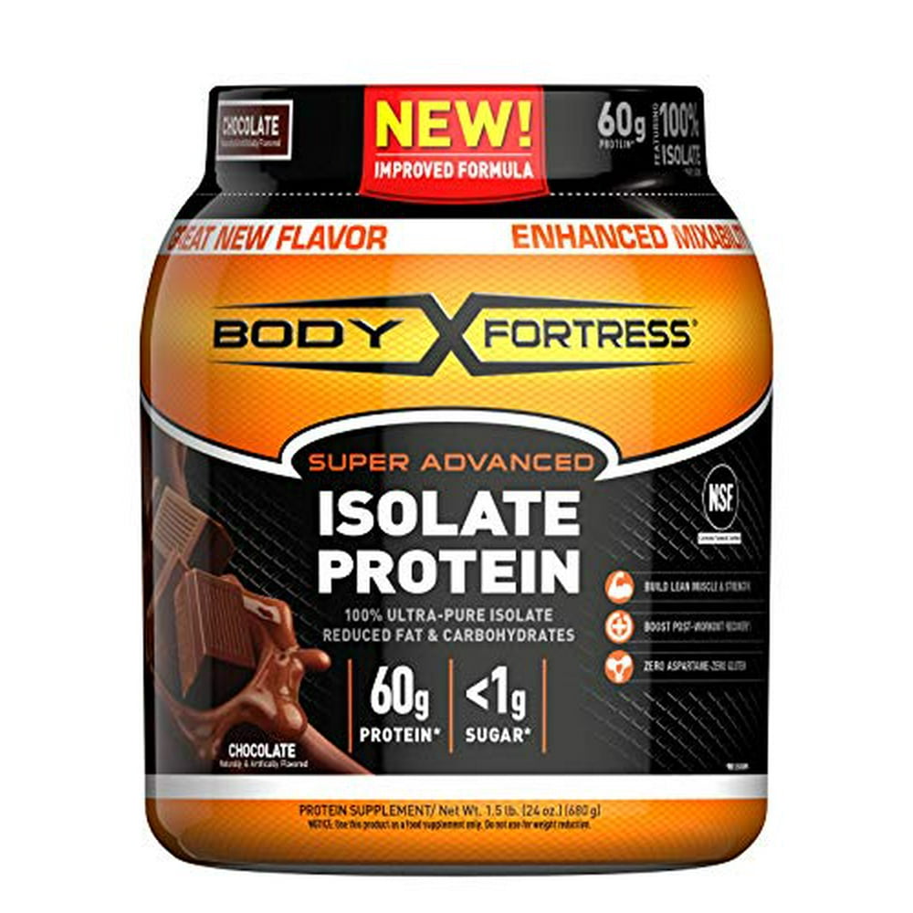 Body Fortress Super Advanced Whey Protein Isolate Powder, Gluten Free