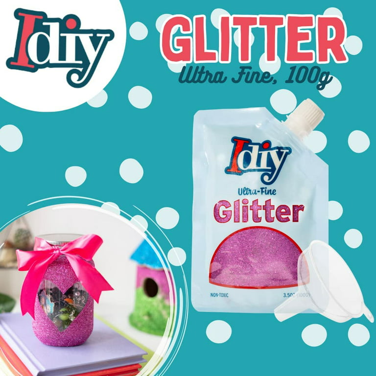 Incraftables Glitter for Crafts 32pcs. Extra Fine Chunky Glitter for Resin,  Slime & Candle Making, Multicolor 