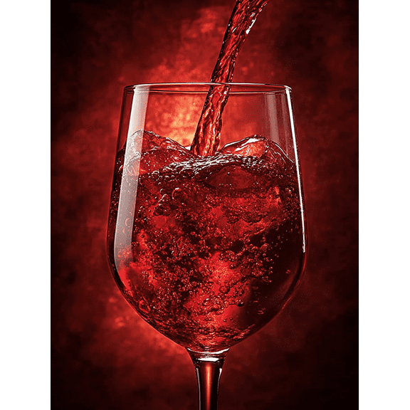 Red Wine Pouring Canvas Print/Wall Art， Suitable for Kitchen Decor， Dining Room Decor， Bar Decor， Wine Cellar Decor， and Restaurant Decor.