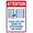Warning Sign 1, variant on Please Rinse Off Before Entering - 8"x12" Reflective Aluminum Metal Sign with Symbol, Indoor Outdoor Warning Signage