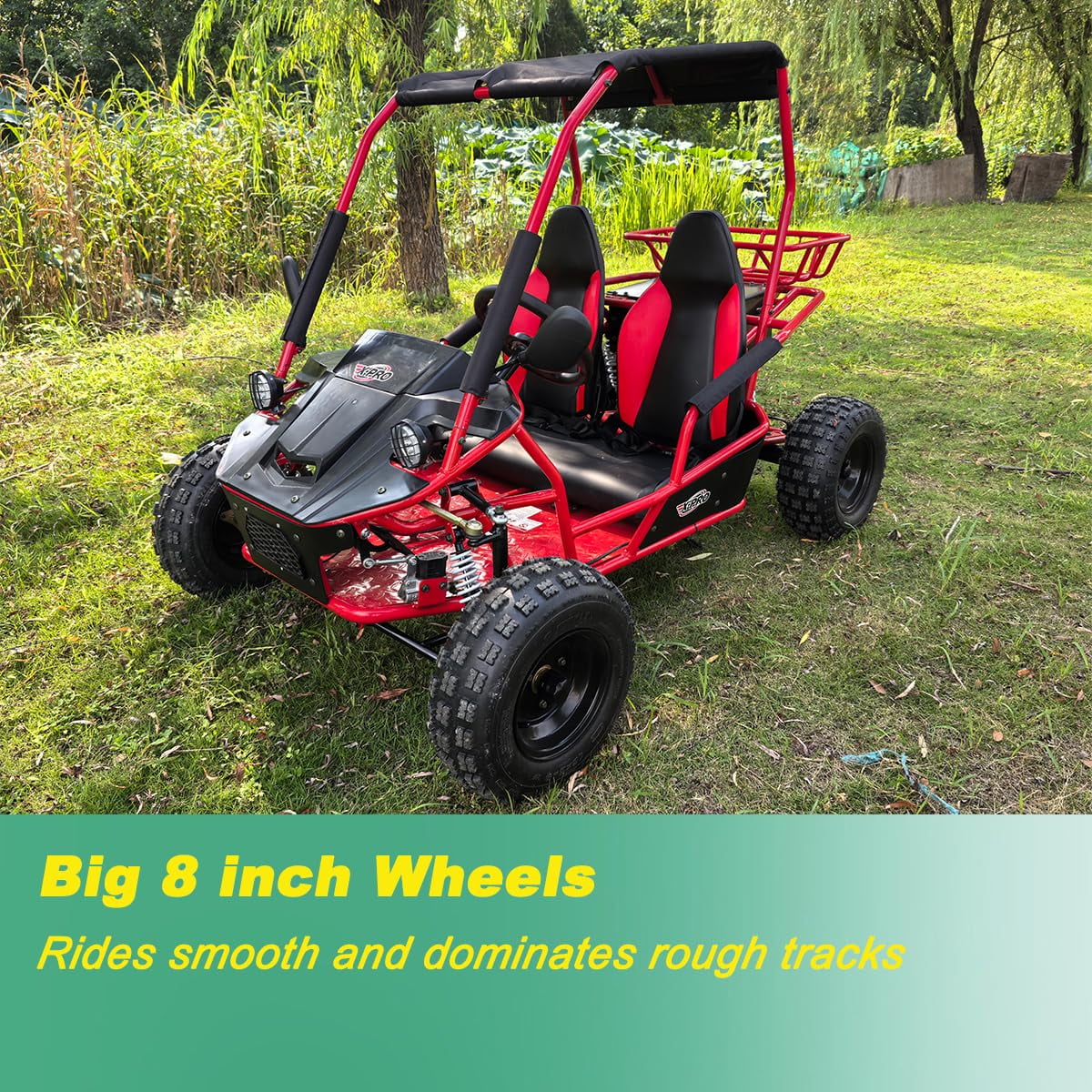 X-Pro E-Rover 2000 Electric Kids Go Kart with Reverse and Rear