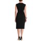 thumbnail image 3 of Vestido de tubo sin mangas para mujer INSPIRE CHIC, con cuello en V, cinturón, vestido lápiz para el trabajo, negro, 2XL, 3 of 6