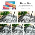 thumbnail image 2 of Balacho Floral Mosaic Boho Patchwork Quilted Faux Wool Area Rug, 4' x 6', Black, 2 of 8