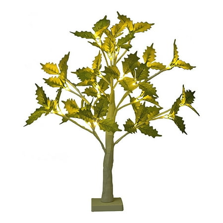 

Bedroom Stable LED Tabletop Light Bedside Battery Operated Simulation Maple Tree