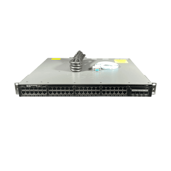Restored Cisco Catalyst WS-C3650-48FQ-L 48 Port PoE+ Switch 4x 10Gb SFP+ (Refurbished)