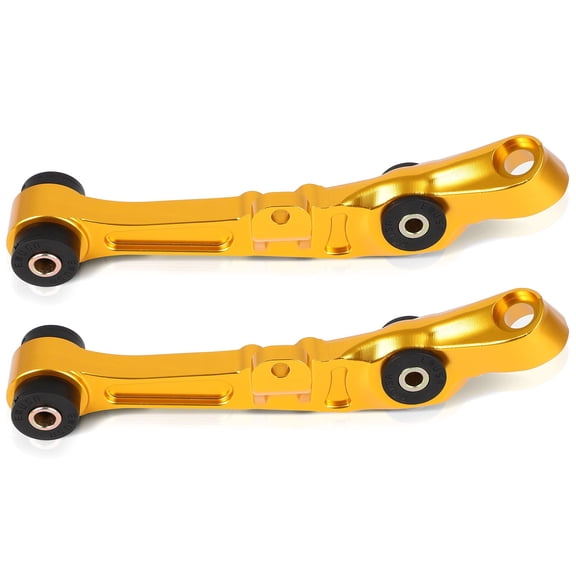 SCITOO Adjustable Front Lower Control Arms fit for Infiniti G35 2003-2007 for Nissan 350Z 2003-2007 for Improved Suspension Performance - Yellow Set of 2