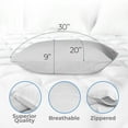 thumbnail image 4 of Diamond Bed Pillows, Queen Size Set of 4, Washable Hotel Pillows for Side, Back & Stomach Sleepers, 4 of 6
