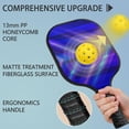 thumbnail image 2 of Pickleball Paddles Set Of 2, Fiberglass Surface, Thunder, Speed Print, 4 Balls & Bag, 2 of 5