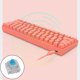 thumbnail image 4 of mecánico inalámbrico con retroiluminación RGB de 61 teclas para computadora de teléfono, modos duales con Rosa A Yotijar combo de teclado y ratón, 4 of 10