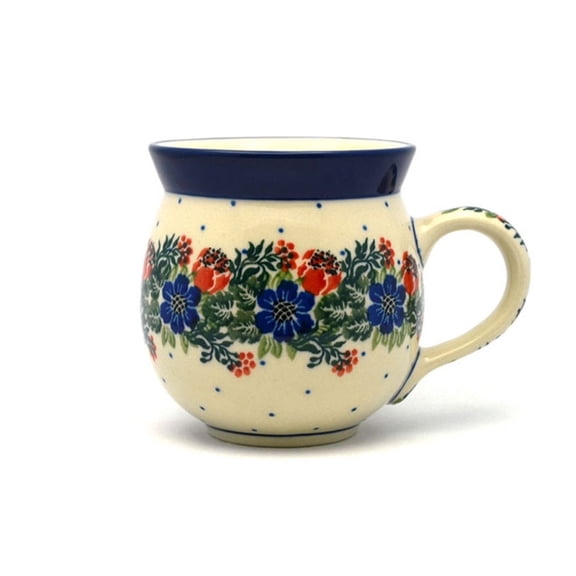 Polish Pottery Mug - 11 oz. Bubble - Garden Party