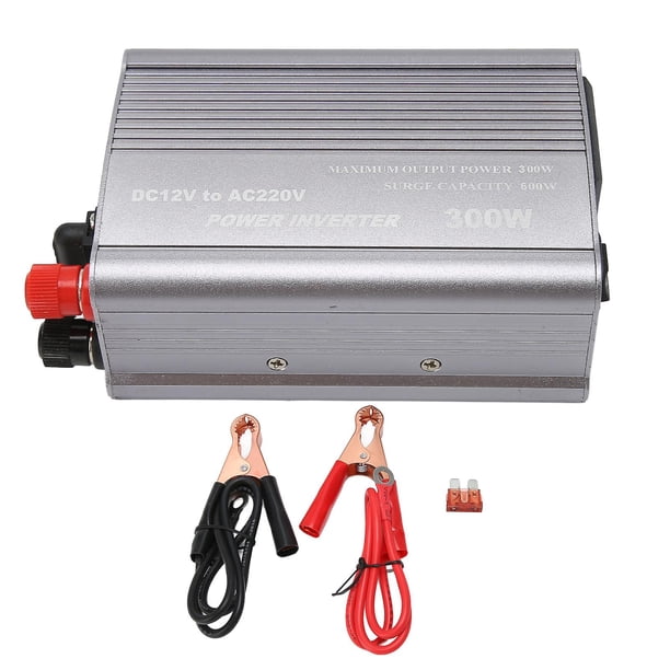 300W Repair Sine Wave Inverter, 600W Continuous Power, 12V DC to 220V AC Surge Peak Power, Car Inverter for Vehicles