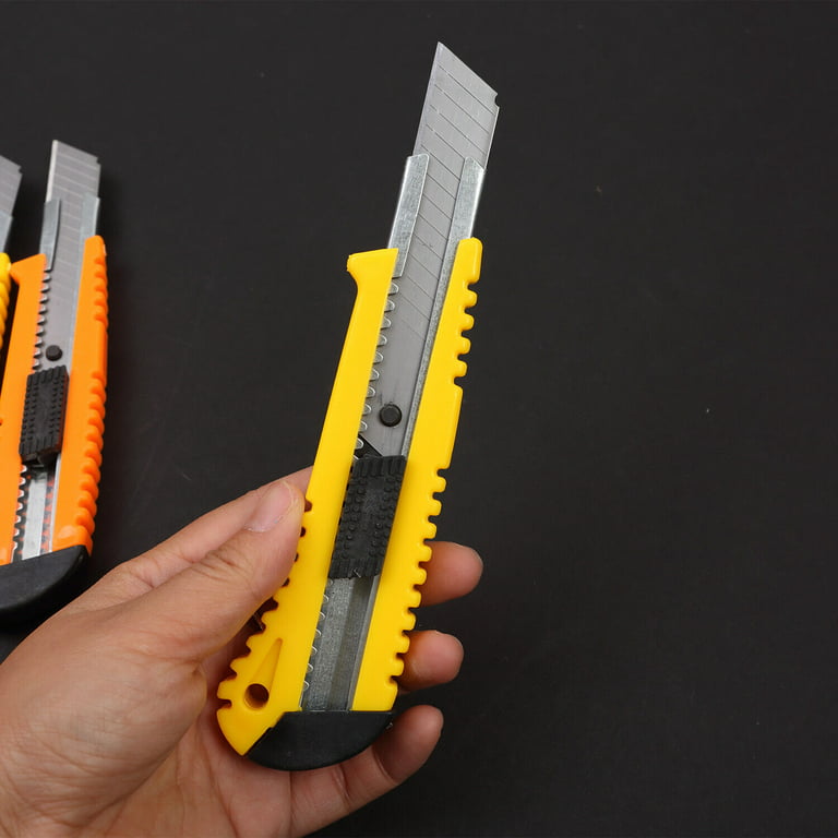 Folding 7-Inch Scraper w/ Locking Handle, includes 10 blades in handle,  Pink