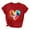 Red, variant on Women Work Blouses for Office Professional XXl Plus Size T Shirts Loose Fit Basic Fitted Short Sleeve Tees