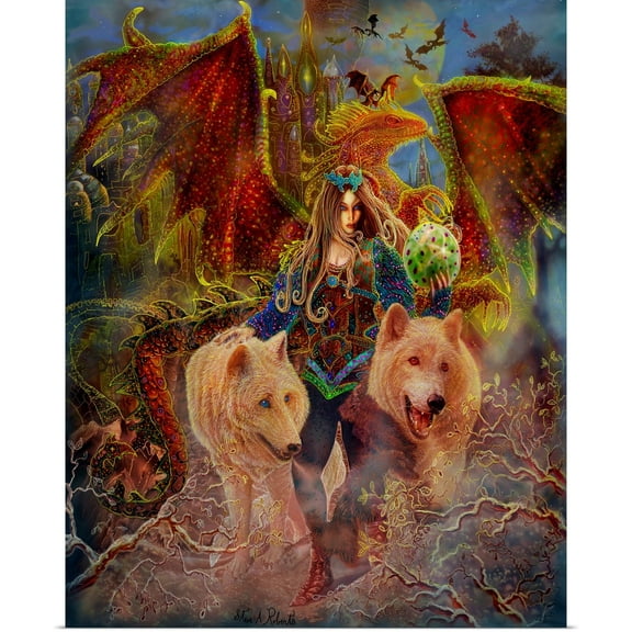 Great BIG Canvas | Rolled Steve A. Roberts Poster Print entitled Dragon's Egg