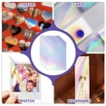 thumbnail image 2 of 60 Sheets Holographic Laminate Sheets Clear Gitter Holographic Sticker Paper Vinyl Laminate Film 11.7 X 8.3 Inch A4 Size, 2 of 2