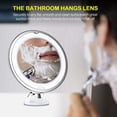 thumbnail image 4 of LED Lighted 10X Magnifying Makeup Mirror with Power Locking Suction Cup, Bright Diffused Light and Rotating Adjustable Arm, 4 of 5