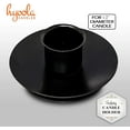 thumbnail image 2 of Hyoola, 1/2 inch Safety (Center Pin) Taper Candle Holder - Black (2 Pack), 2 of 5