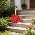 thumbnail image 4 of Lilixerw Spring Summer Goose Outfits Seasonal Cute Porch Goose Clothes with Bow & Hat,All Seasons Holiday Spring Goose Statue Costumes for 23" Cement Statue Garden Patio Outdoor Decor,Red, 4 of 6
