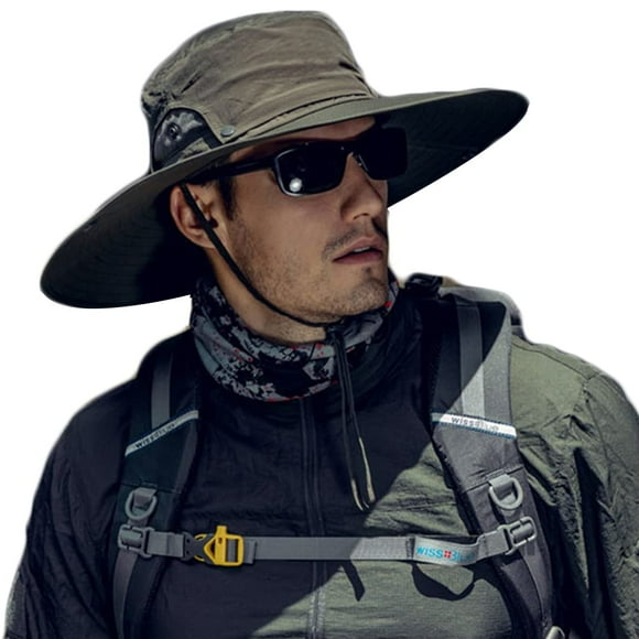 Sombrero para el sol para hombre Protección solar Sombreros para el sol de ala ancha para hombres Sombreros impermeables para el sol para pescar Senderismo Camping