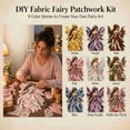 thumbnail image 4 of CHJK Wegodal Fairy Patchwork DIY, Fun Flower Fairies Patchwork Sewing Kit, Patchwork Set with Fabric Winged Elf Doll DIY Project for Beginners, Handmade Decor Gift, Pink, 4 of 6