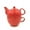 Red, variant on Mr. MJs HO-SFYT049-CREAM Yellow Teapot with Cup