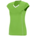 thumbnail image 5 of Augusta S Ladies Blash Jersey Lime/White 1218, 5 of 5