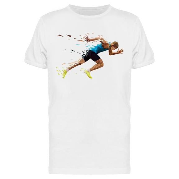 Runner Sprinter T-Shirt Men -Image by Shutterstock, Male x-Large