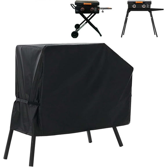 Grill Cover for Blackstone 22 inch Griddle with Hood and Stand, Waterproof Griddle Accessories for Blackstone 17 and 22 inch, Windproof and UV Resistant (Cover only)