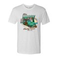 thumbnail image 2 of Wild Bobby, 1946 Vintage Ford Woody Chasing Waves Cars and Trucks Mens Premium Tri Blend T-Shirt, Heather White, X-Large, 2 of 3