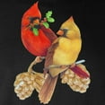 thumbnail image 3 of CafePress - Winter Cardinals Long Sleeve Dark T Shirt - Long Sleeve Dark T-Shirt, 3 of 4