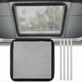 thumbnail image 1 of DYNWAVECA RV Vent Sun Screens Woven Mesh Dustproof Car Accessories Easy Installation Outdoor Skylight Cover for Trailer RV Van 41cmx41cm, 1 of 10