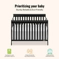 thumbnail image 3 of Dream On Me Ashton 5-in-1 Convertible Crib, Black, Greenguard Gold and JPMA Certified, 3 of 12