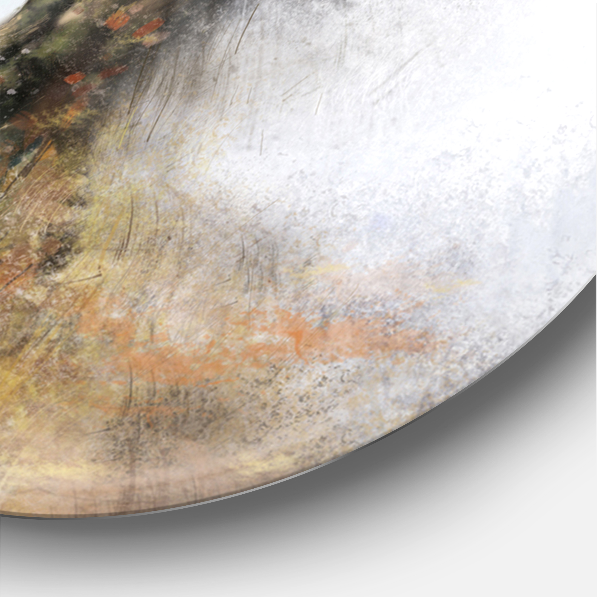 Designart 'Tree with Four Seasons' Metal Wall Clock
