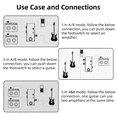 thumbnail image 5 of ABY Line Selector AB Switch Mini Guitar Effect Pedal True Bypass Guitar Bass Pedal AB Box - ABY Channel Switch, 5 of 5