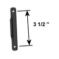 thumbnail image 3 of (Negro) Reemplazo de manija de tirador de puerta corrediza - Ancho de tornillo de 3 1/2 (3,5) pulgadas para American Craftsman Columbia Masterpiece Andersen Larson Mastercraft Jeld-Wen, 3 of 4