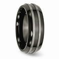 thumbnail image 4 of Titanium Black Titanium Brushed and Polished 8mm Band Size: 7; for Adults and Teens; for Women and Men, 4 of 6