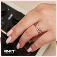 thumbnail image 4 of Rinfit Silicone Rings for Women & Men - Couple Sets Rubber Wedding Bands - Inner Step Edge & Space Collection - Gunmetal Gray, Rose Gold, 4 of 11