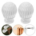 thumbnail image 1 of 2pcs Curtain Pole End Honeycomb Curtain Rod Decorative Head Curtain Rod Part, 1 of 9