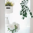 thumbnail image 3 of Landege Artificial Hanging Violet Wreath Garland Flower Decoration, White, Random Flower Design for Home and Party, 3 of 7