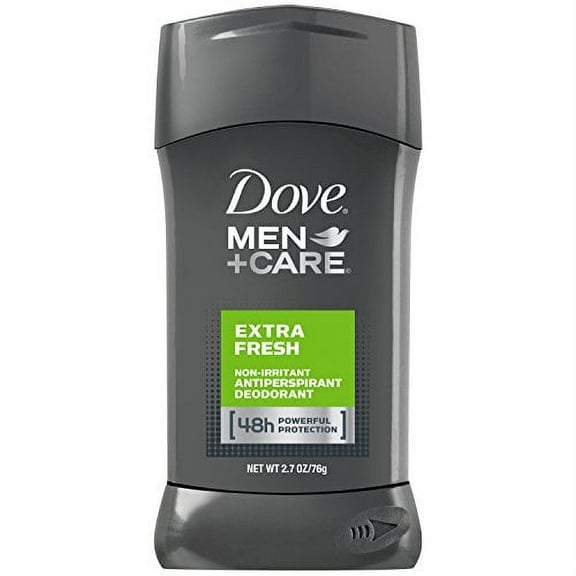 Dove Men Care Antiperspirant Deodorant Stick, Extra Fresh 2.7 oz, Pack of 2