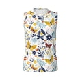 thumbnail image 6 of Picia Flowers Butterfly mens Cotton Tank Undershirts , Moisture-wicking Ribbed Tanks, Lightweight Cotton Tank Undershirts-Large, 6 of 8