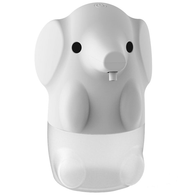 Dispensador automático de jabón, dispensador de jabón de manos sin contacto con animales lindos para baño y cocina