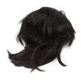 thumbnail image 3 of Peluca Negra para Hombres Ticfox Peluca Recta Corta Cabello Sintético Alta Temperatura, 3 of 12