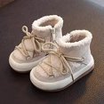 thumbnail image 2 of Quealent Toddler Girl Snow Boots Winter Warm Outdoor Outdoor Boots (Toddler/Little Kids/Kid) Beige for Size 8, 2 of 9