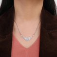 thumbnail image 5 of Stainless Steel Witchcraft Celtics Knot Long Chain Wings Necklace for Men Women Steel Color Geometry Jewelry Party Gift, 5 of 5