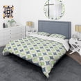 thumbnail image 3 of Designart 'Retro Geometric Design V' Mid-Century Modern Duvet Cover Set, 3 of 4